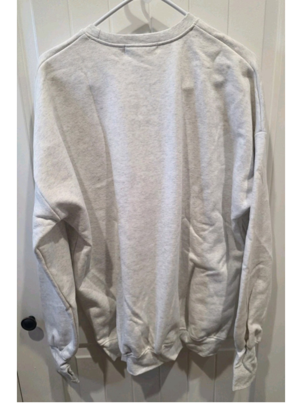 The Laundry Room Light Gray Crewneck Sweatshirt Enjoy Your Trip Sz S Oversized - Picture 3 of 8